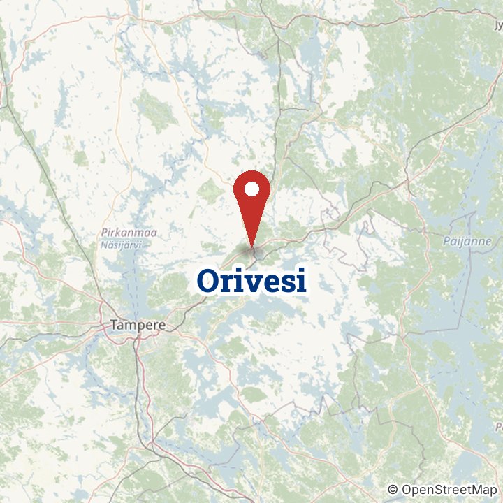 Kartta: Oriveden Sukkatehdas, Lehmilaidantie 8, Orivesi
