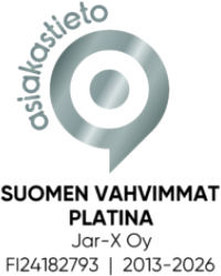 Asiakastieto: Suomen Vahvimmat Platina, Jar-X Oy 2013–2026