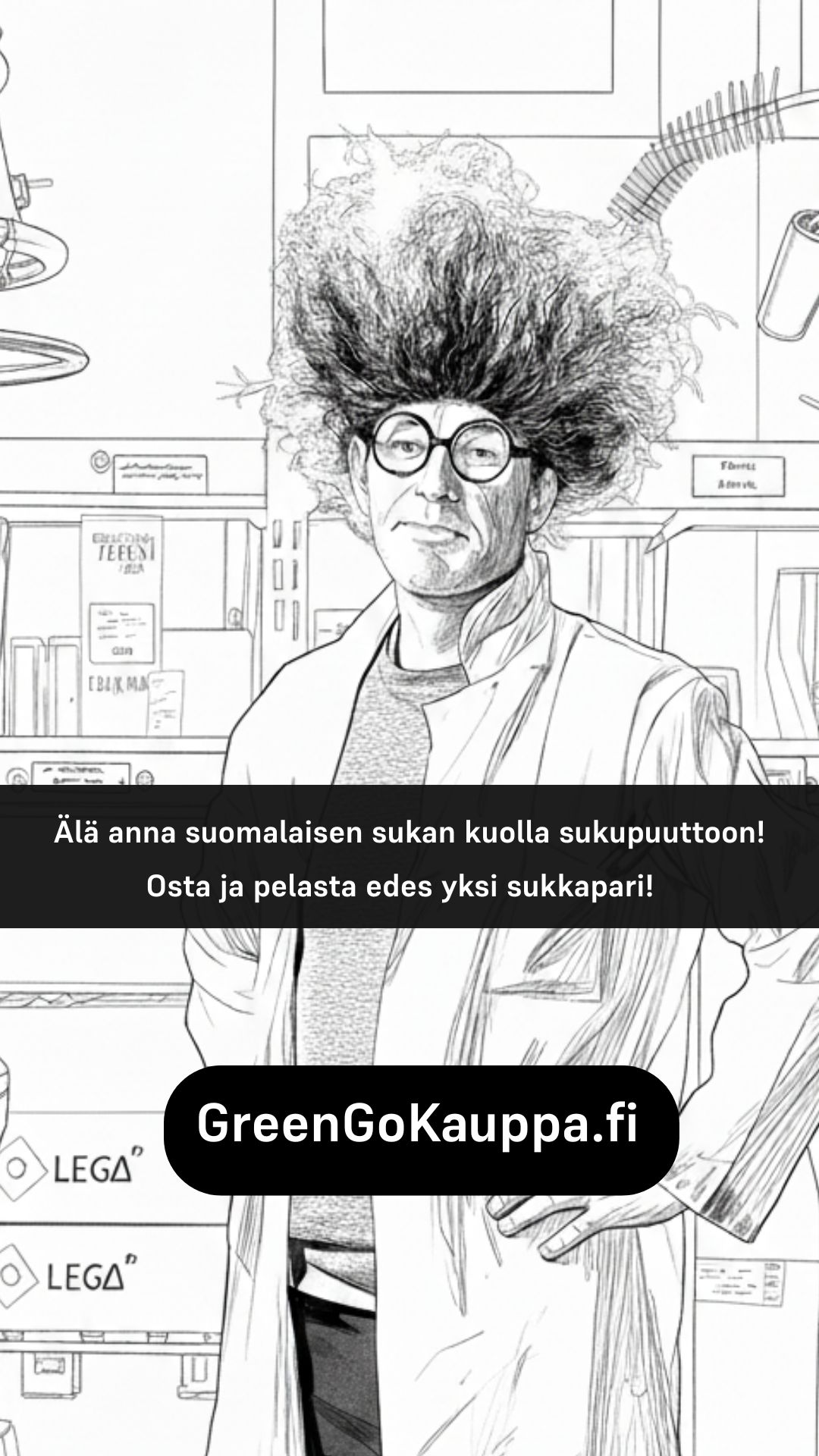 Älä anna suomalaisen sukan kuolla sukupuuttoon (1080 x 1080 px) (Mobiilivideo)