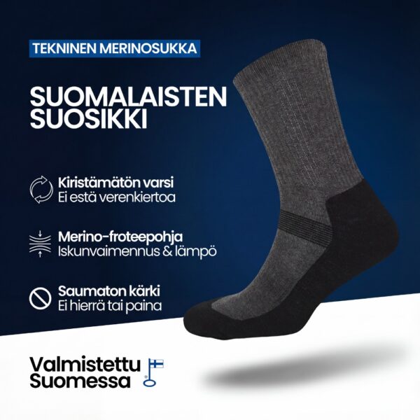 Tekninen merinovillasukka