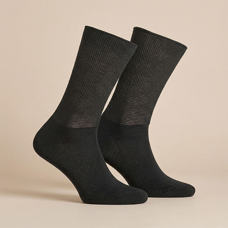 Kiristämätön hopeasukka / merinovillasukka