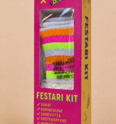 FESTARI-KIT - Raidallisilla festarisukilla