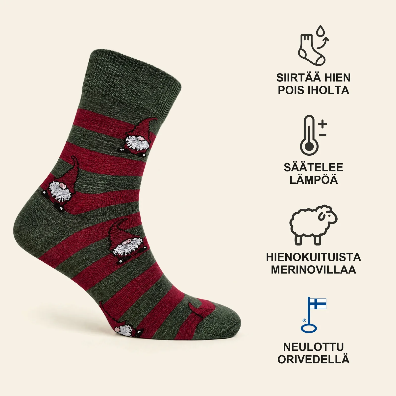 TONTTU Merinovillasukat - Image 2